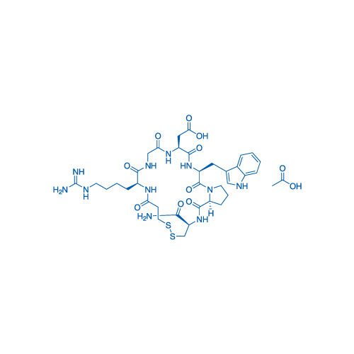 2-((3R,11S,17S,20S,25aS)-20-((1H-Indol-3-yl)methyl)-3-carbamoyl-11-(4-guanidinobutyl)-1,9,12,15,18,21-hexaoxodocosahydro-7H-pyrrolo[2,1-g][1,2]dithia[5,8,11,14,17,20]hexaazacyclotricosin-17-yl)acetic acid acetic acid (1:x)(Eptifibatide acetate), 98%