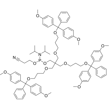 3-(3-(Bis(4-methoxyphenyl)(phenyl)methoxy)propoxy)-2,2-bis((3-(bis(4-methoxyphenyl)(phenyl)methoxy)propoxy)methyl)propyl (2-cyanoethyl) diisopropylphosphoramidite