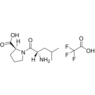 (S)-1-((S)-2-Amino-4-methylpentanoyl)pyrrolidine-2-carboxylic acid compound with 2,2,2-trifluoroacetic acid 1:1