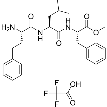 (S)-Methyl 2-((S)-2-((S)-2-amino-4-phenylbutanamido)-4-methylpentanamido)-3-phenylpropanoate 2,2,2-trifluoroacetate